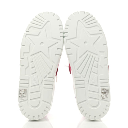 Christian Dior Laminated Calfskin Dior-ID Platform Sneakers 39.5 White Metallic Pink 5 of 8