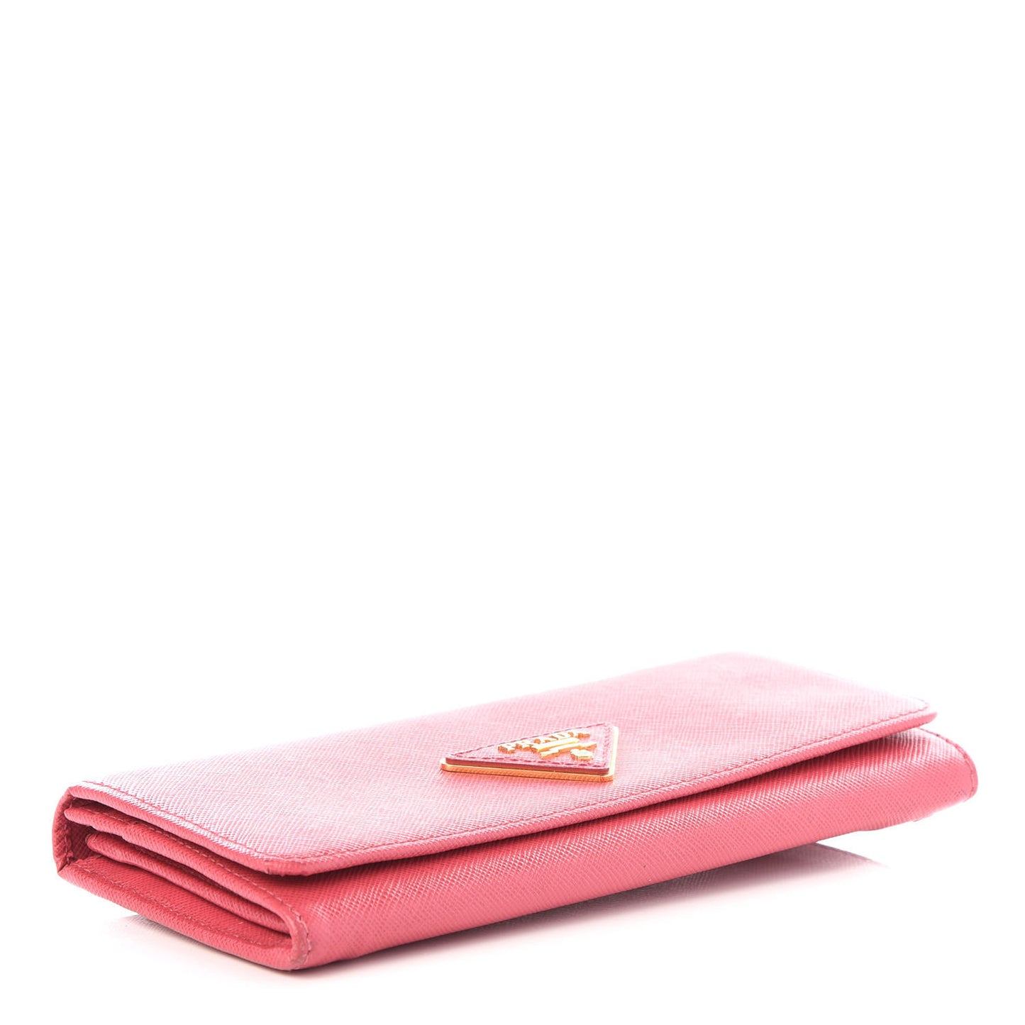 Saffiano Metal Continental Flap Wallet Peonia