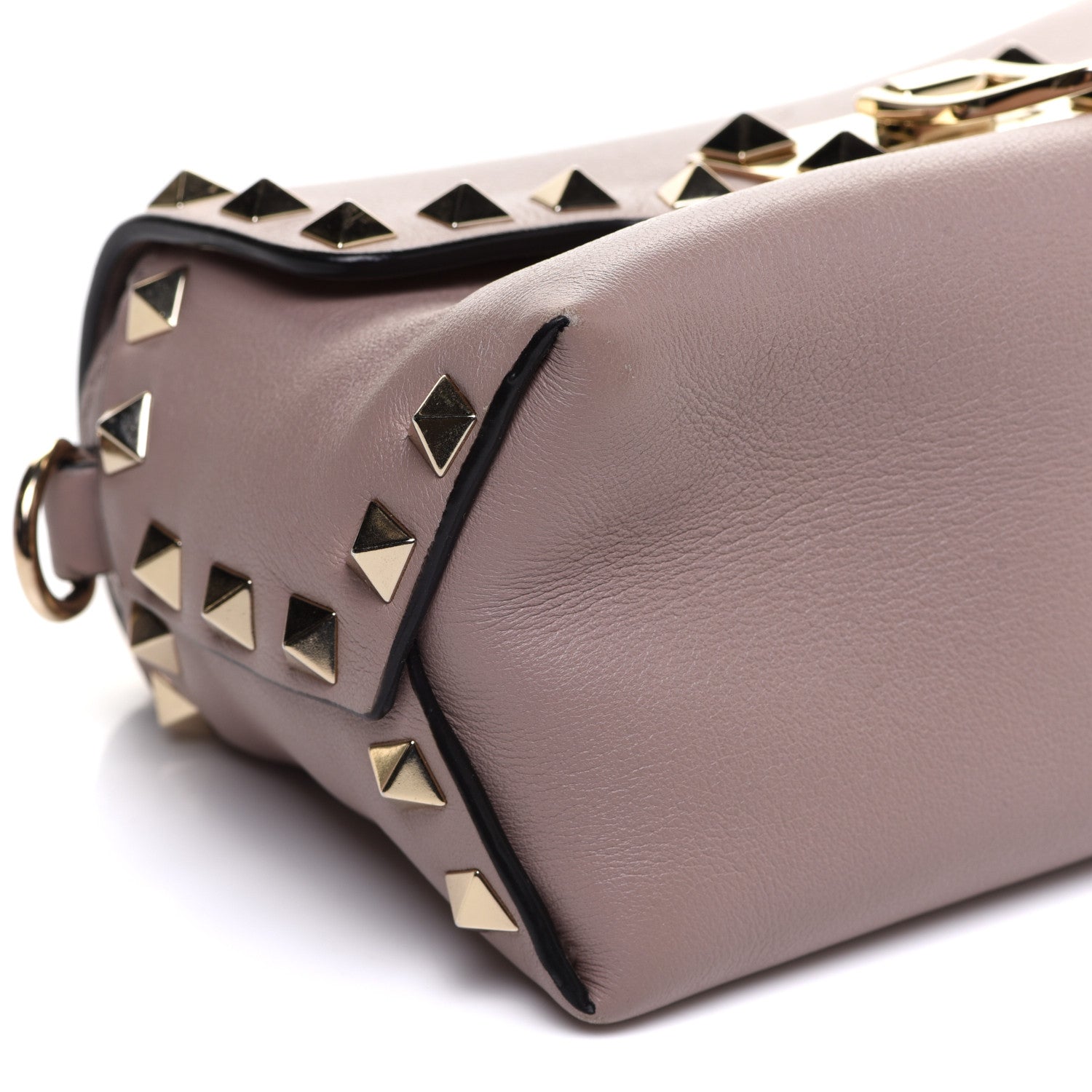 Valentino Garavani Calfskin Mini Rockstud Crossbody Bag Poudre 8 of 13