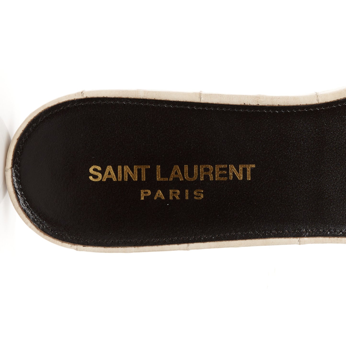 Eelskin Tribute 05 Slide Sandals 39 Brave Ivory