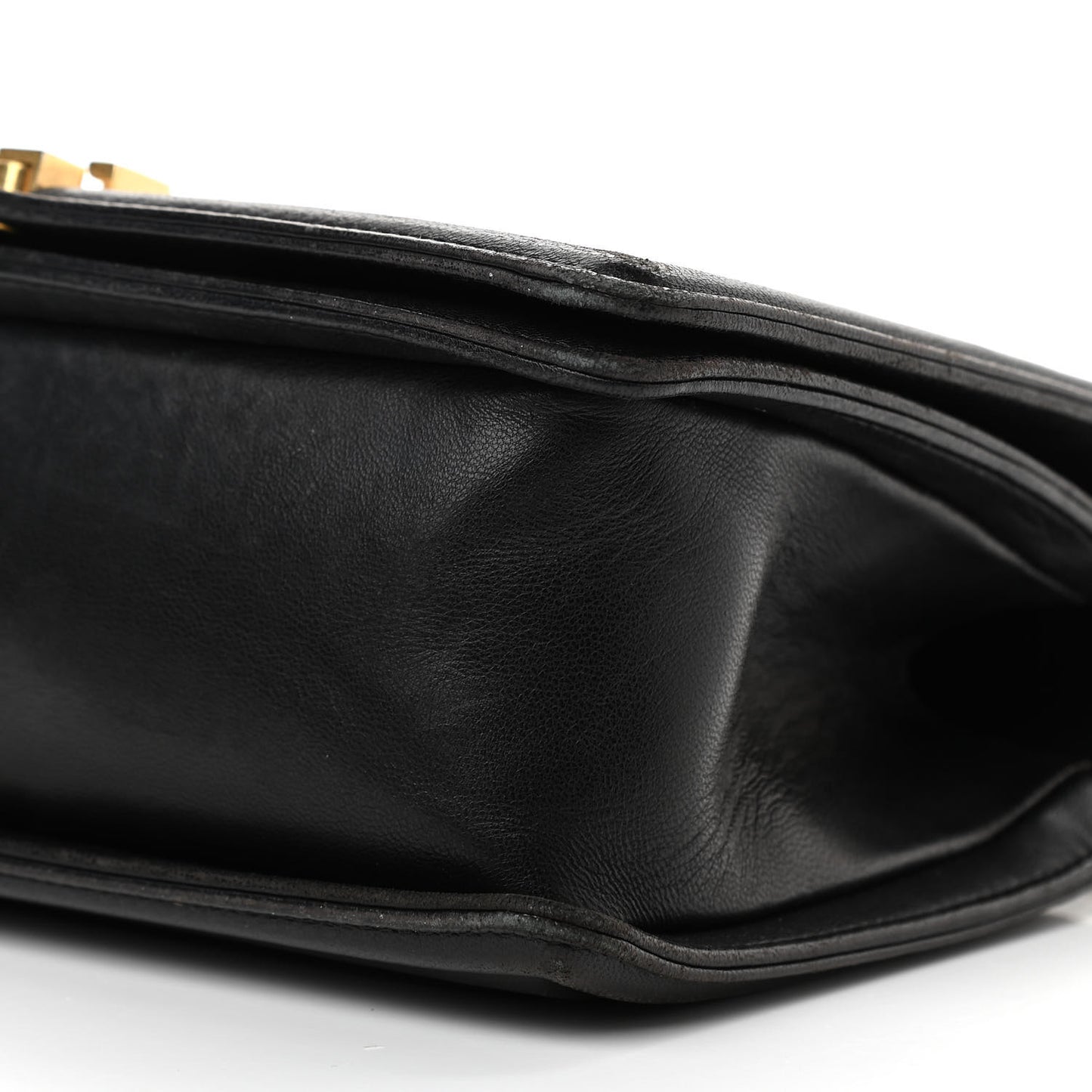 Lambskin Quilted Medium Boy Flap Black