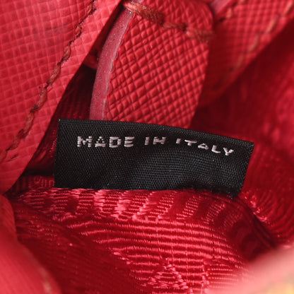 Prada Saffiano Mini Galleria Double Zip Tote Fragola 9 of 23