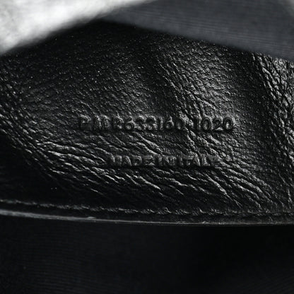 Saint Laurent Crinkled Calfskin Matelasse Monogram Baby Niki Chain Satchel Black 7 of 15