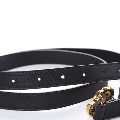 Gucci Calfskin Double G 20mm Belt 105 42 Black 5 of 6