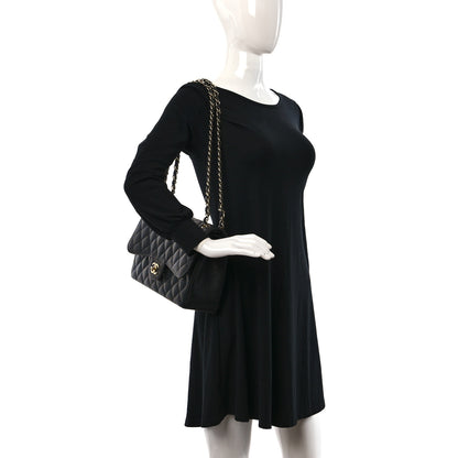 Chanel Caviar Quilted Jumbo Double Flap Black 2 of 10