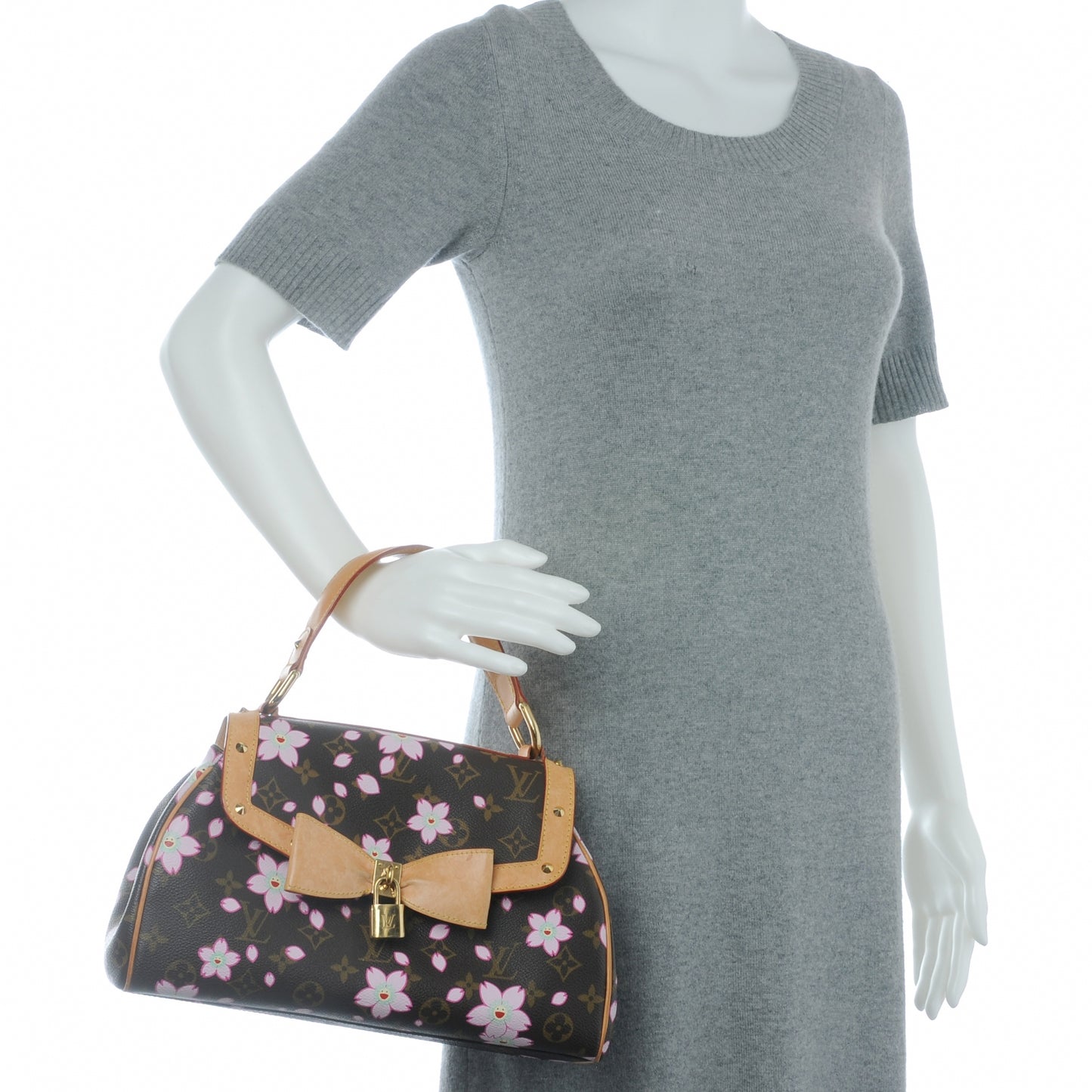Monogram Cherry Blossom Sac Retro Bag Brown