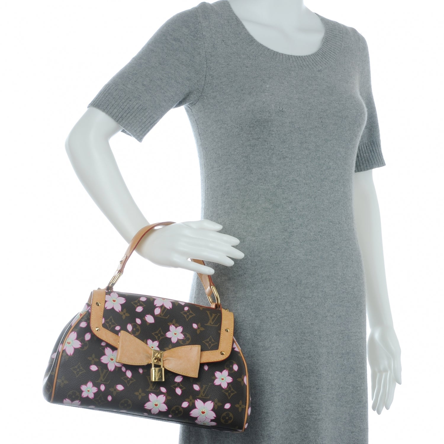 Louis Vuitton Monogram Cherry Blossom Sac Retro Bag Brown 2 of 8