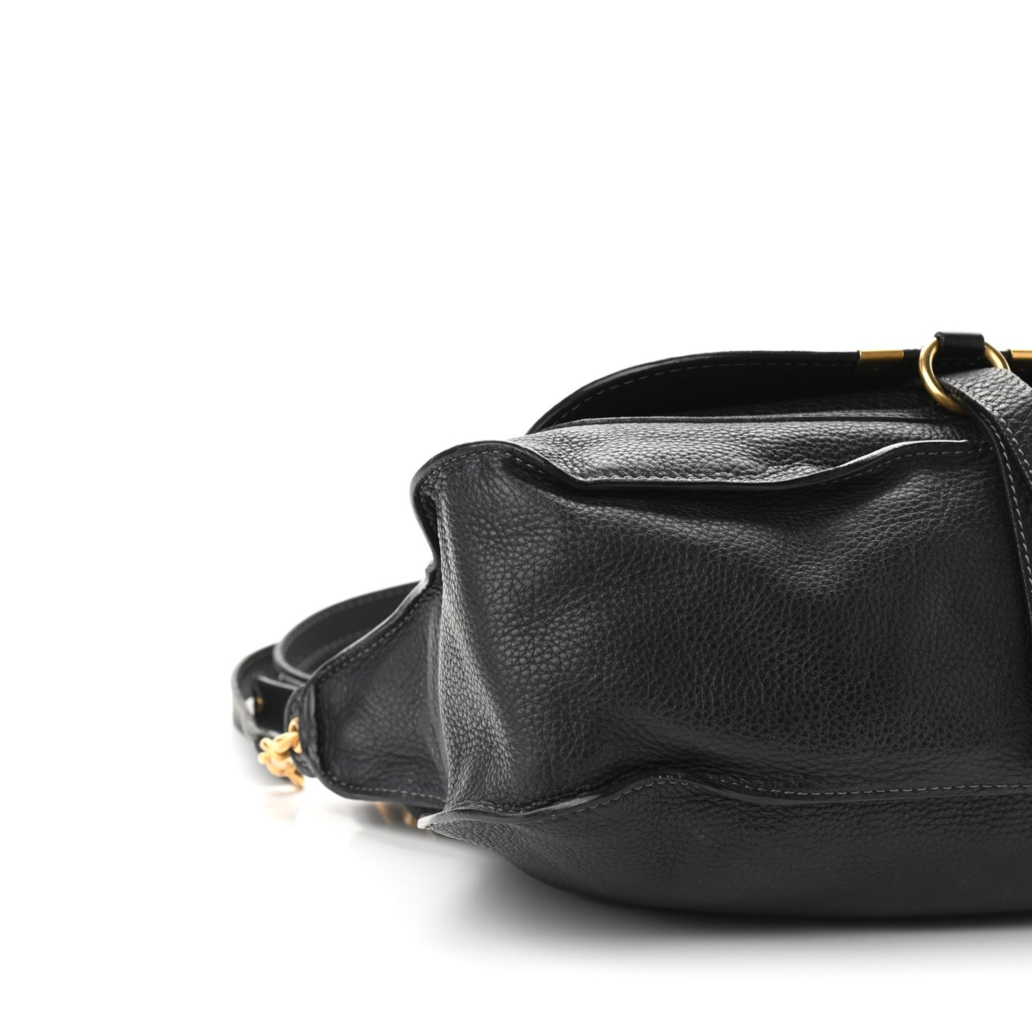 Calfskin Medium Marcie Satchel Black