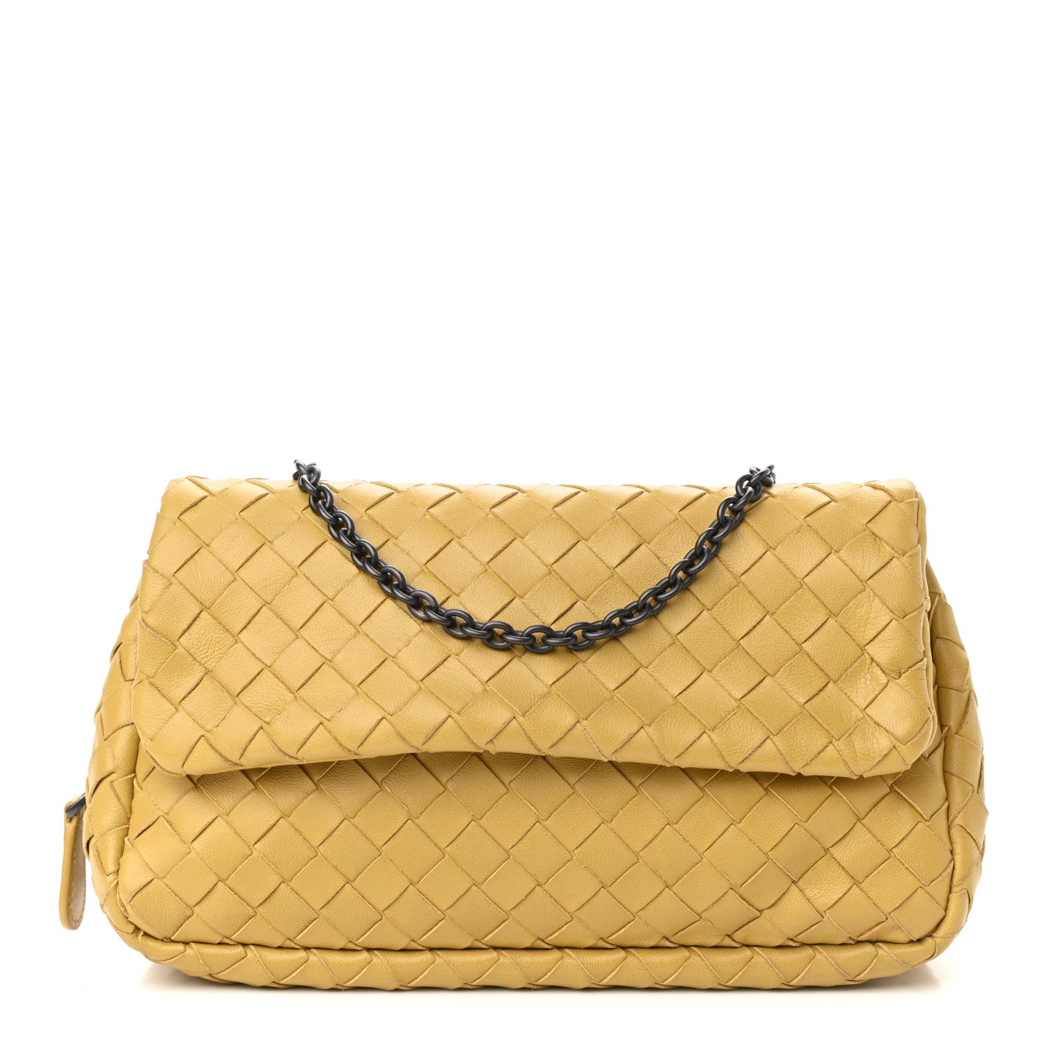 Bottega Veneta Nappa Intrecciato Mini Chain Messenger Moutarde 1 of 11
