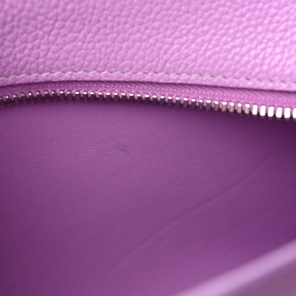 Balenciaga Grained Calfskin Neo Classic Silver Hardware Mini City Lilac 9 of 9