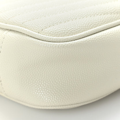 Saint Laurent Grain De Poudre Matelasse Monogram Mini Lou Camera Bag Crema Soft 7 of 8
