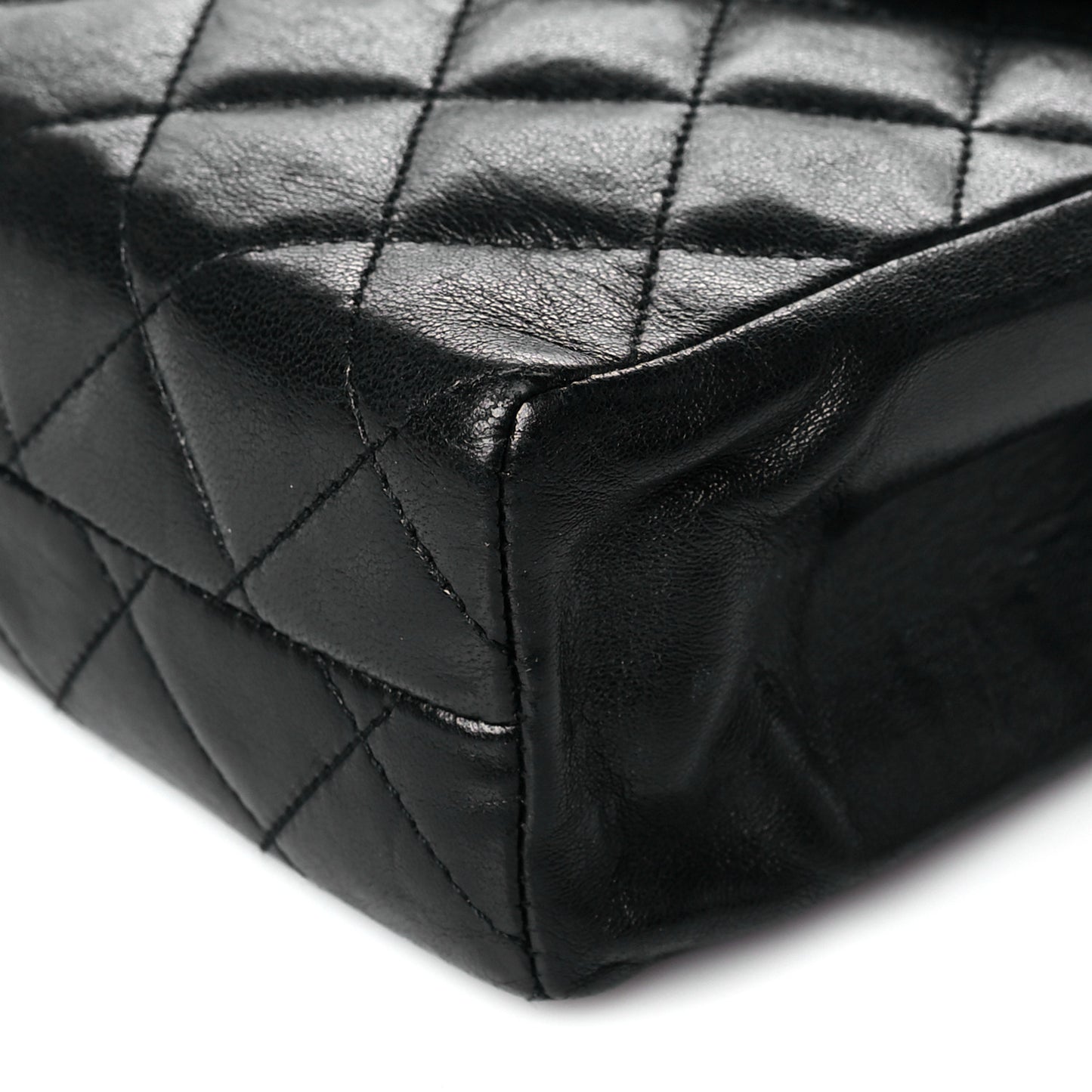 Lambskin Quilted Mini Flap Black