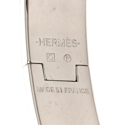 Hermes Narrow Enamel Clic Clac H Bracelet PM Vert Bleuete 4 of 5