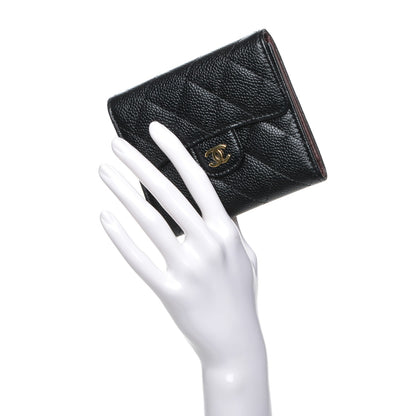 Chanel Caviar Quilted Compact Flap Wallet Black 2 of 10