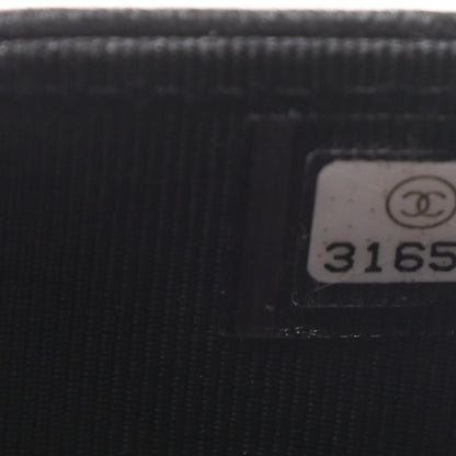 Chanel Lambskin Quilted Flap Card Holder Wallet Black 8 of 9