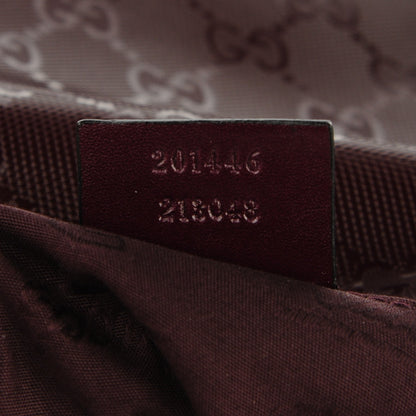 Gucci Imprime Monogram Medium Flat Messenger Bag Bordeaux 7 of 7