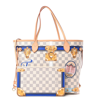 Louis Vuitton Damier Azur Summer Trunks Forte Dei Marmi Neo Neverfull MM 1 of 15