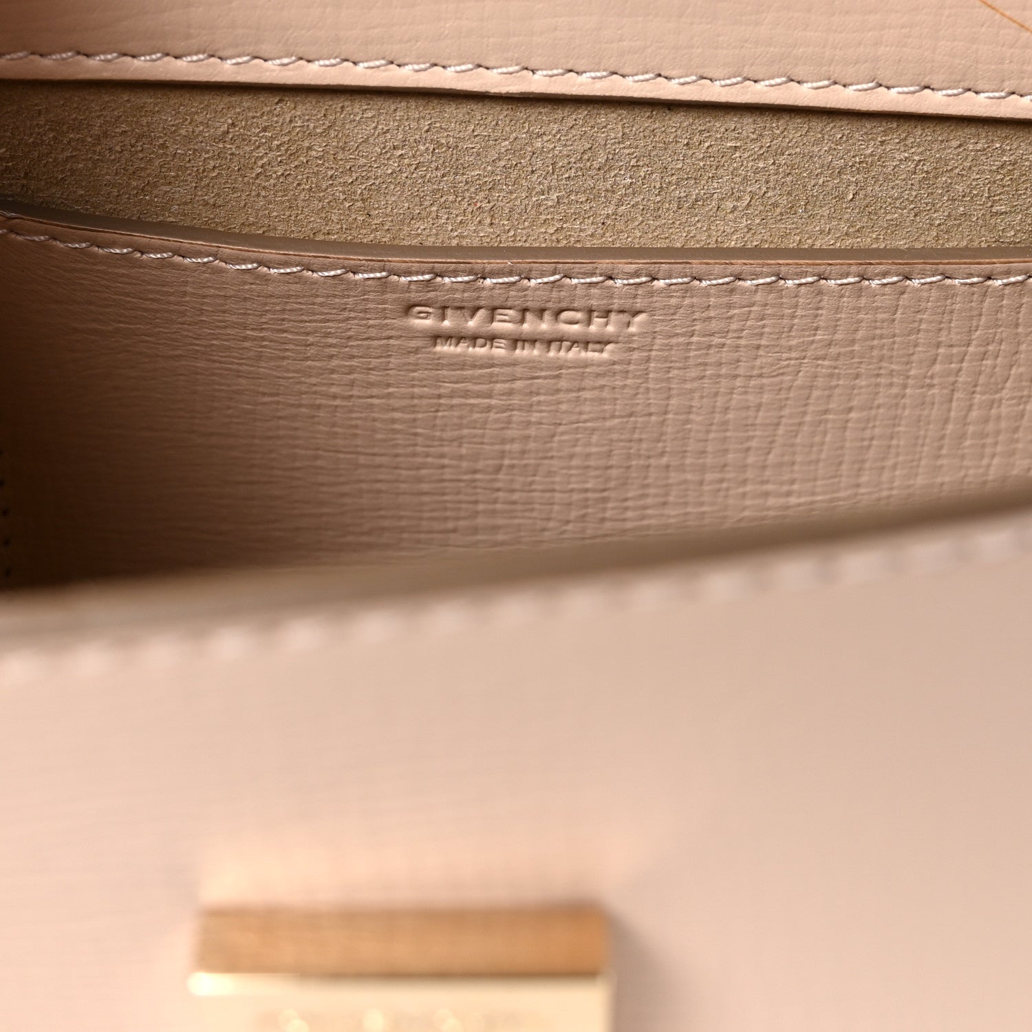 Givenchy Textured Calfskin Micro Pandora Box Clutch Nude Pink 6 of 9