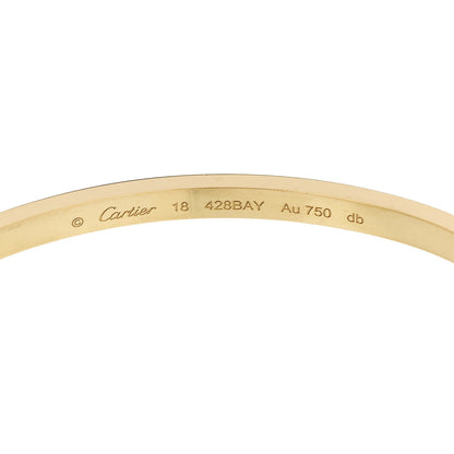 Cartier 18K Yellow Gold Small LOVE Bracelet 18 6 of 8