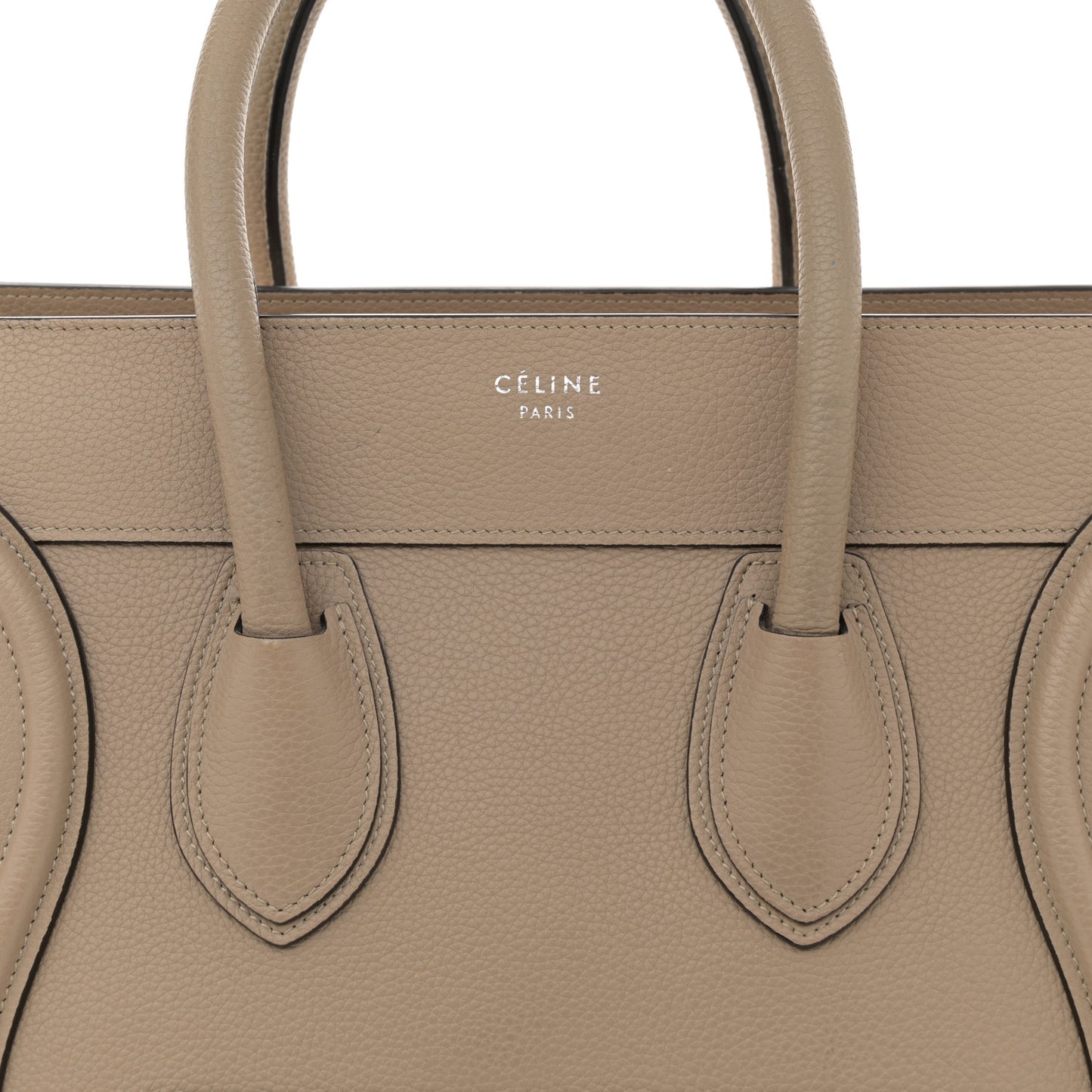 Drummed Calfskin Mini Luggage Dune