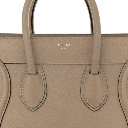 Celine Drummed Calfskin Mini Luggage Dune 8 of 20
