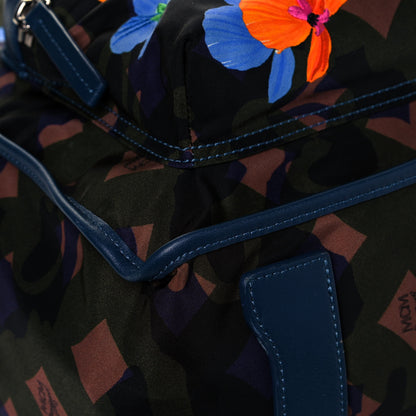MCM Nylon Floral Camo Dieter Backpack Loden Green 4 of 12