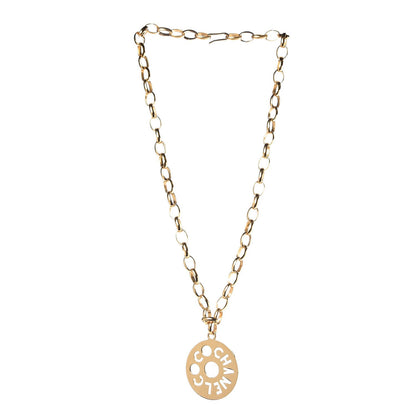 Chanel Medallion Long Chain Necklace Gold 3 of 5