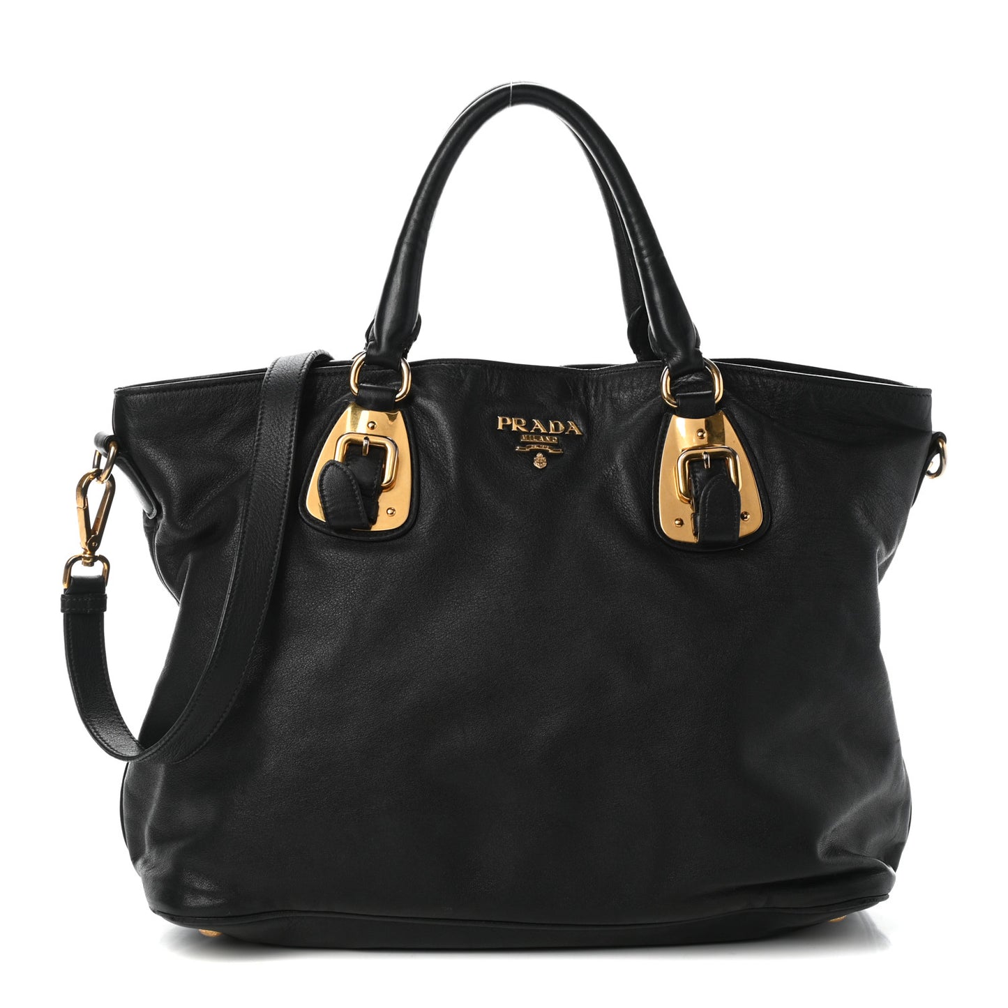 Soft Calfskin Shopping Tote Black