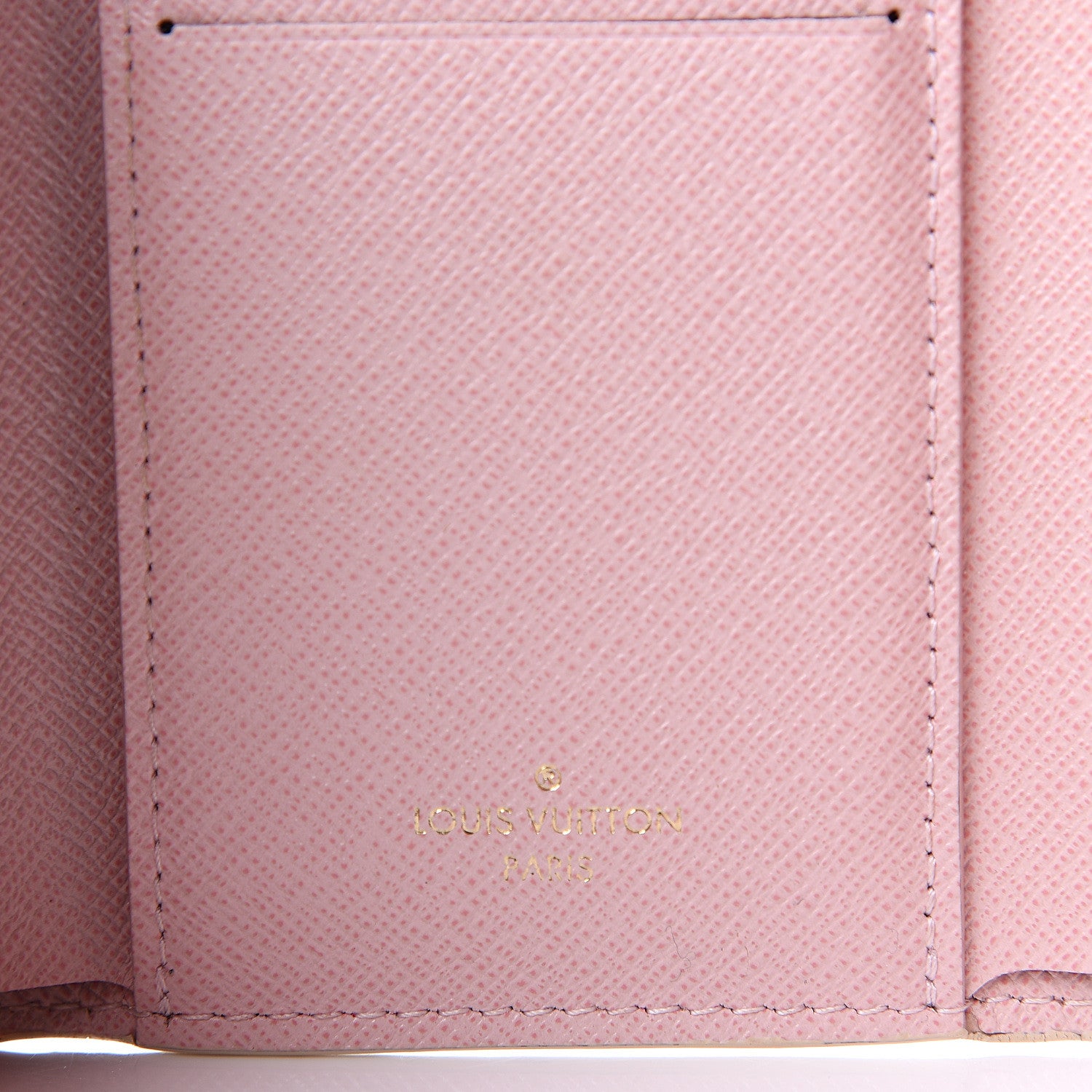 Louis Vuitton Damier Azur Victorine Wallet Rose Ballerine 6 of 14