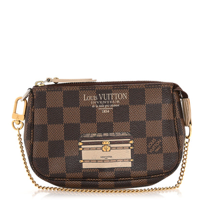 Louis Vuitton Damier Ebene Trunks and Locks Mini Pochette Accessories 1 of 9