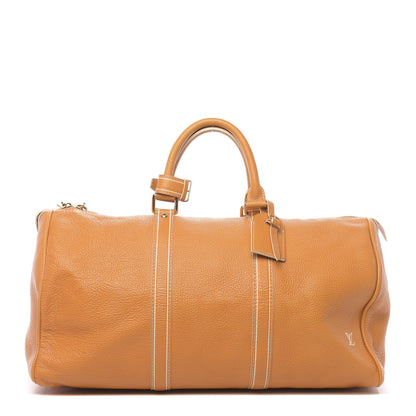 Louis Vuitton Tobago Calfskin Keepall 50 Yellow 1 of 9