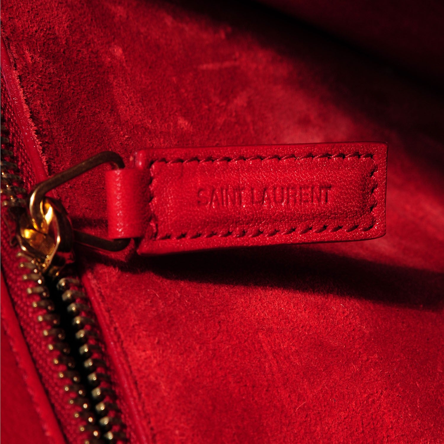 Saint Laurent Calfskin Small Sac De Jour Lipstick Red 9 of 9