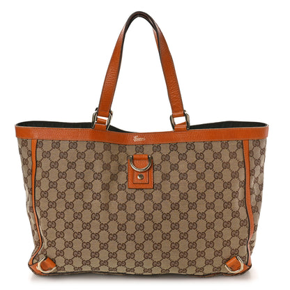 Gucci Monogram Large Abbey Tote Orange 1 of 14