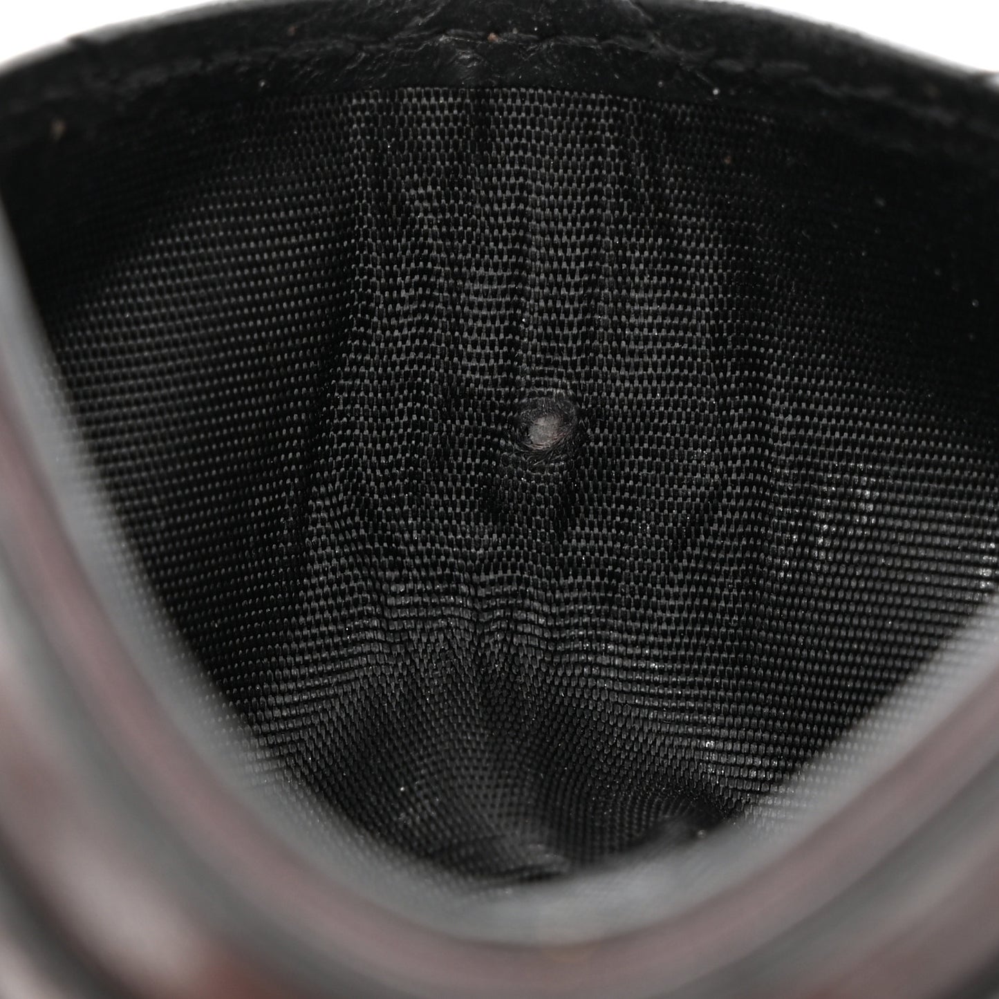 Lambskin Quilted Card Holder Black