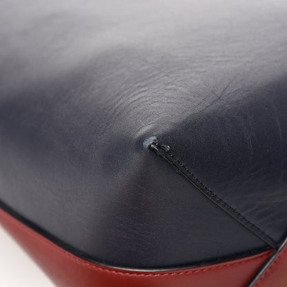 Celine Shiny Smooth Calfskin Small Twisted Cabas Dark Ruby Navy 12 of 15