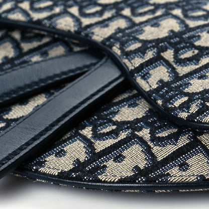 Christian Dior Oblique Saddle Belt Pouch Blue 10 of 10