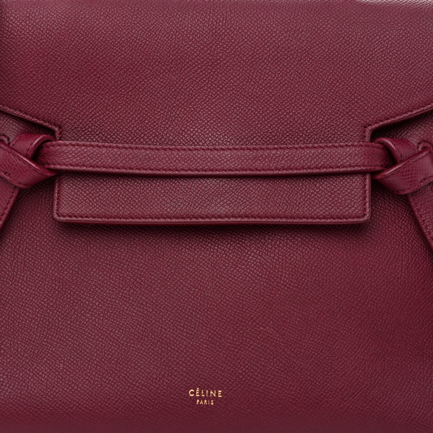 Celine Grained Calfskin Micro Belt Bag Plum 8 of 10