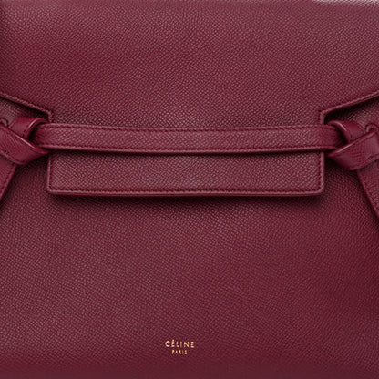 Celine Grained Calfskin Micro Belt Bag Plum 8 of 10