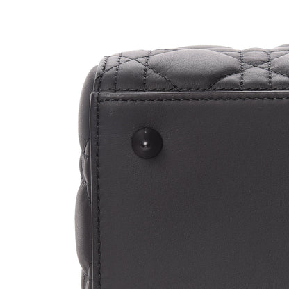 Christian Dior Ultra Matte Calfskin Cannage Medium Lady Dior Black 11 of 15