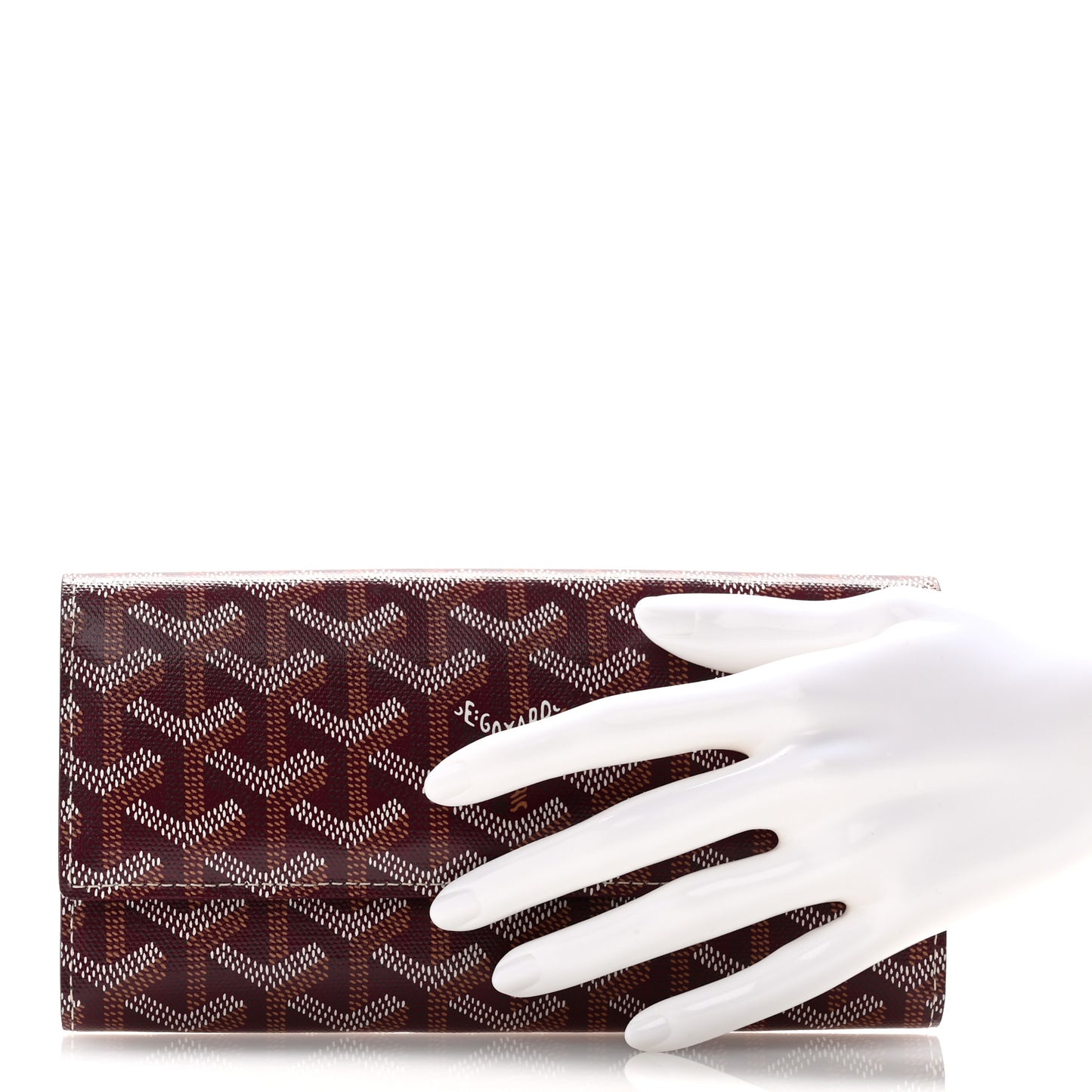 Goyardine Varenne Long Wallet Burgundy