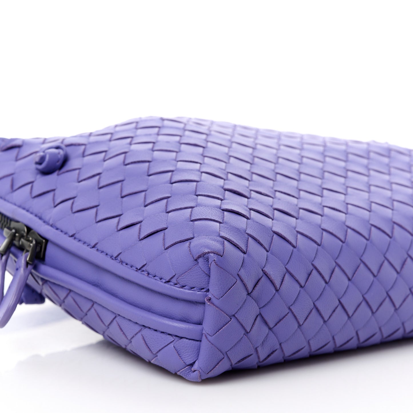 Nappa Intrecciato Nodini Crossbody Messenger Lavender