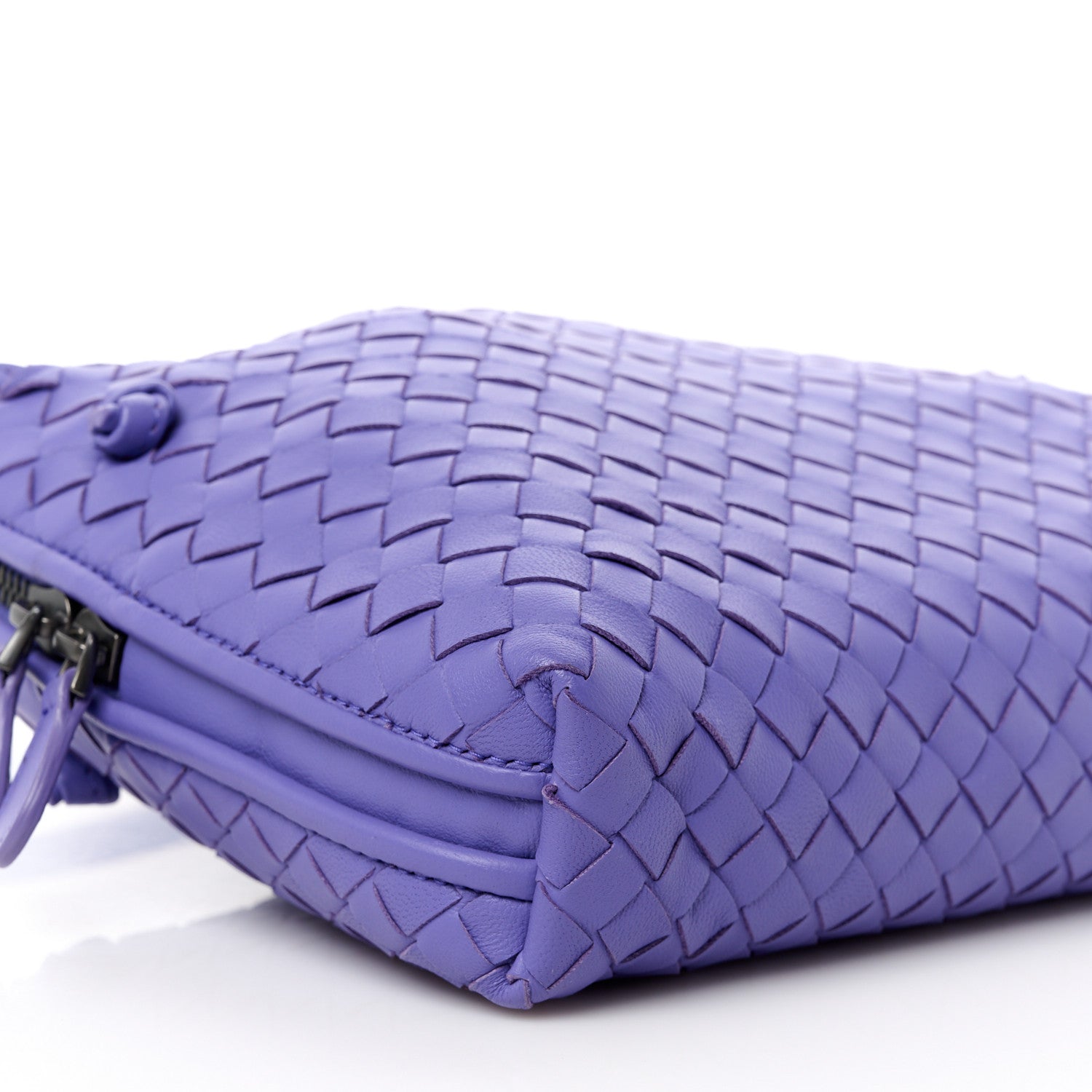 Bottega Veneta Nappa Intrecciato Nodini Crossbody Messenger Lavender 10 of 12