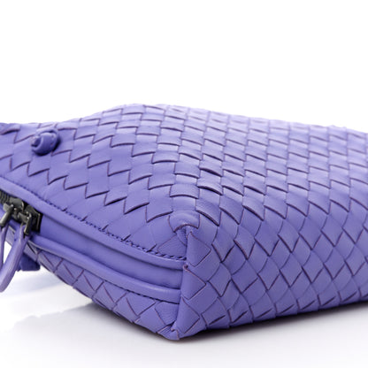 Bottega Veneta Nappa Intrecciato Nodini Crossbody Messenger Lavender 10 of 12