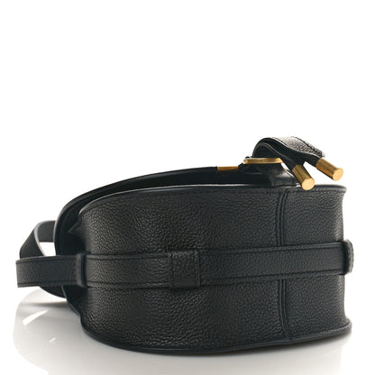 Chloe Grained Calfskin Small Marcie Saddle Bag Black 4 of 8