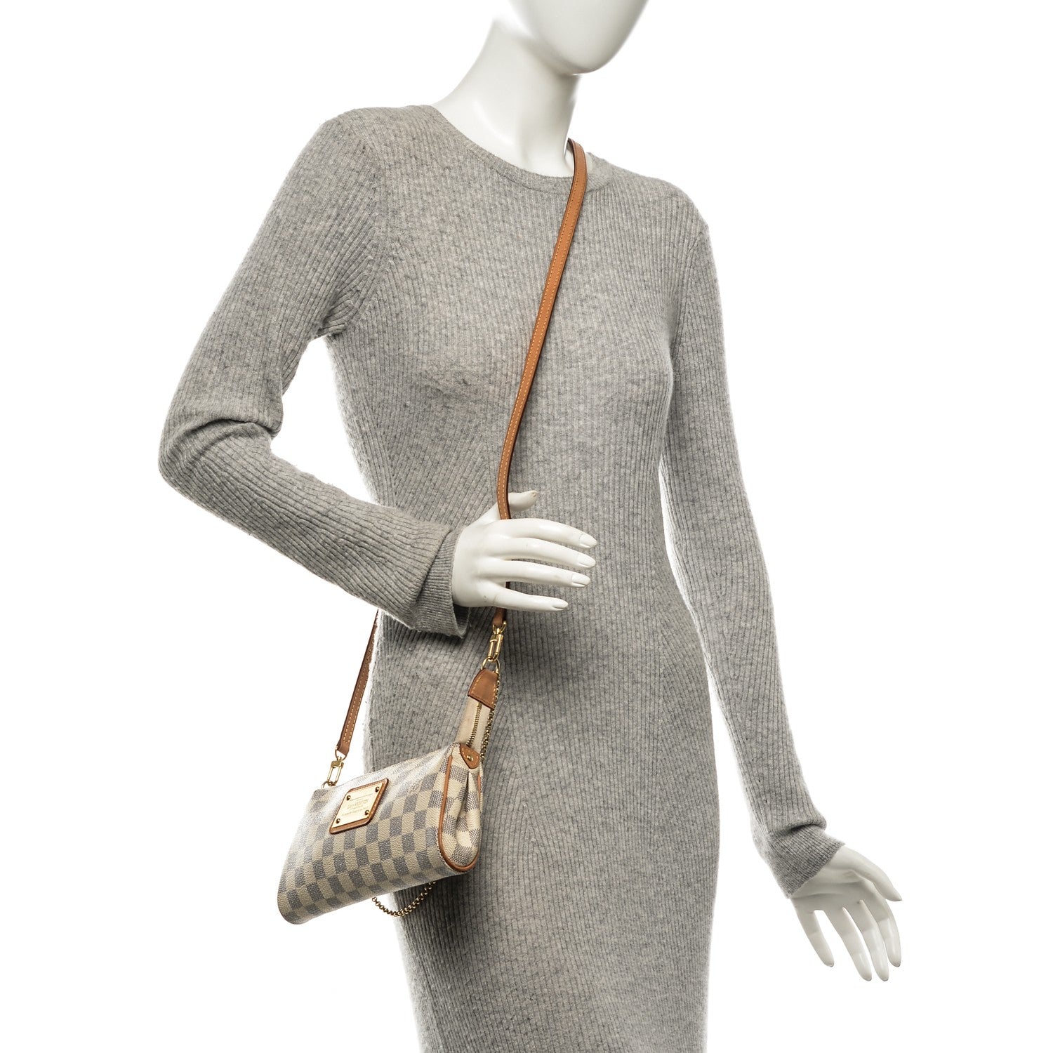 Louis Vuitton Damier Azur Eva Clutch 2 of 9