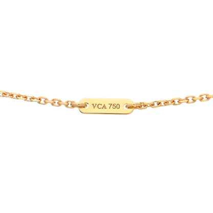 Van Cleef & Arpels 18K Rose Gold Carnelian Sweet Alhambra Heart Pendant Necklace 5 of 5