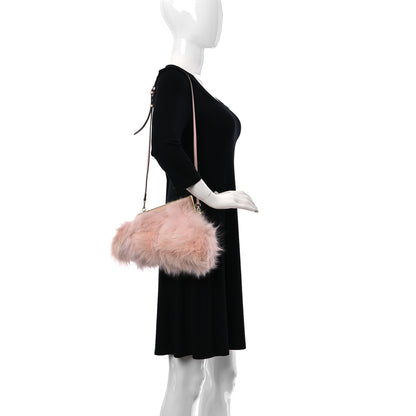 Fendi Fox Fur Shiny Nappa Small Fendi First Dizzie Light Rose 2 of 9