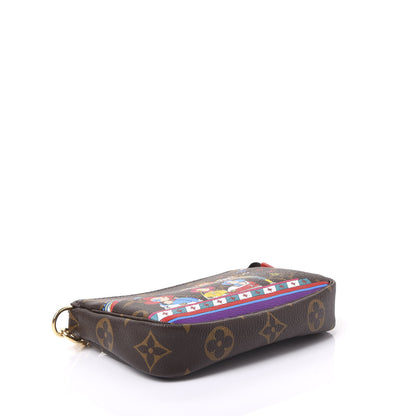 Louis Vuitton Monogram 2020 Christmas Animation Bumper Cars Mini Pochette Accessories Coquelicot 3 of 10