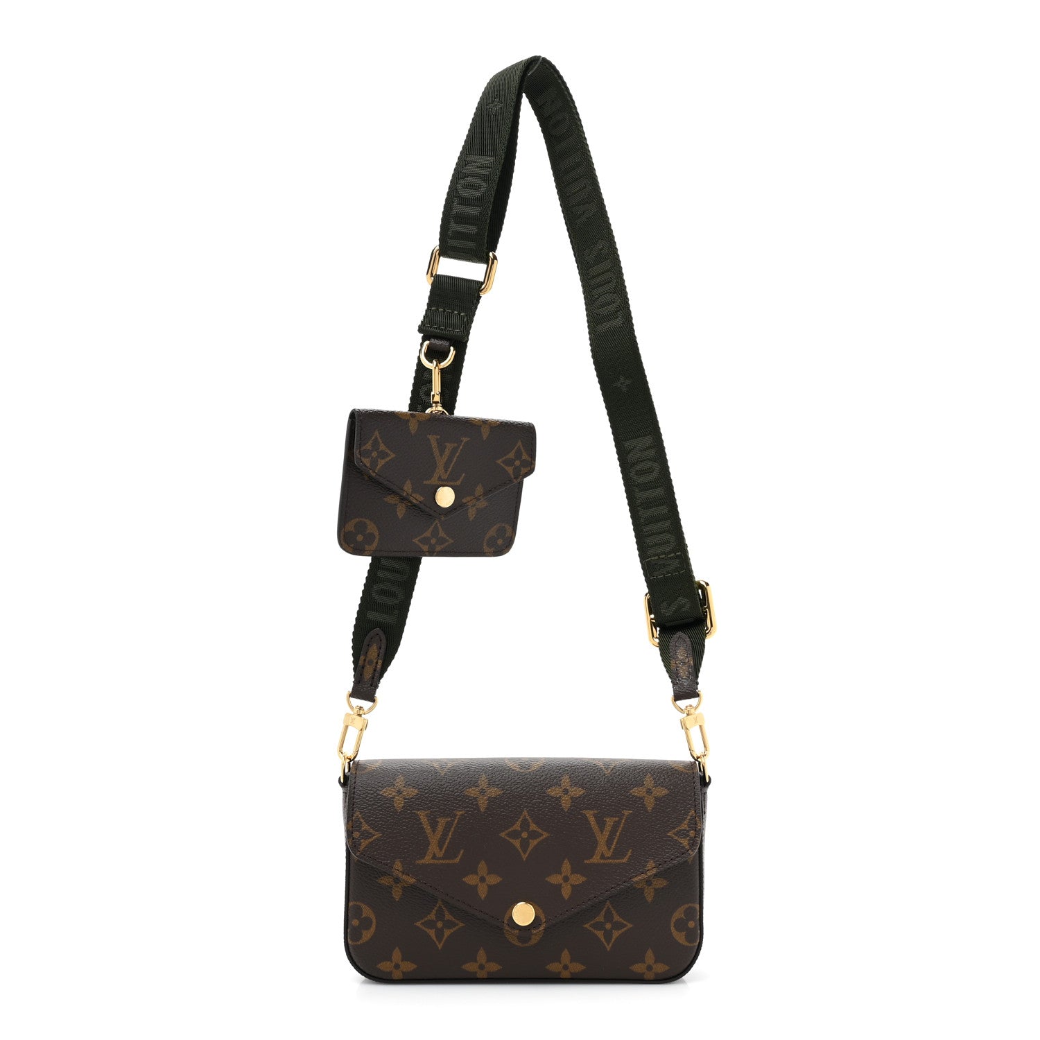 Louis Vuitton Monogram Felicie Strap & Go Kaki 1 of 12