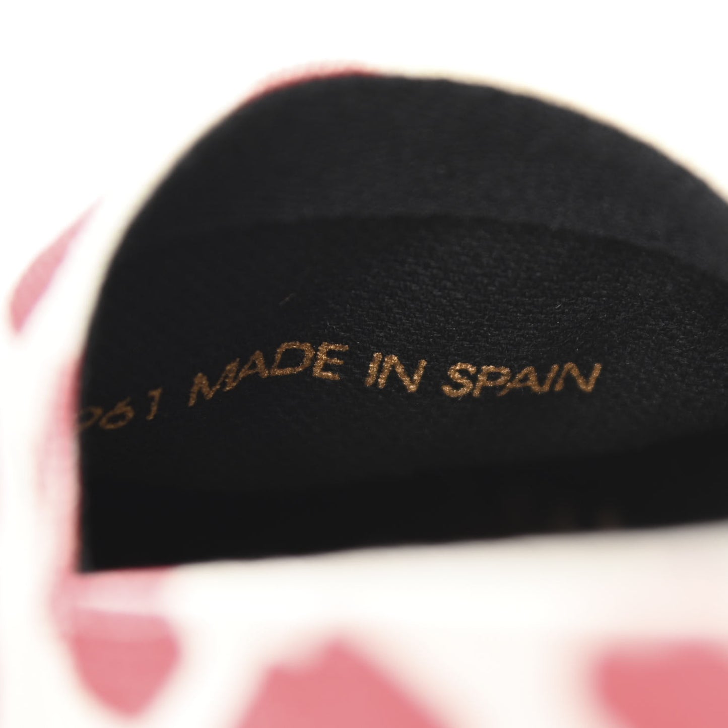 Lip Print Canvas Espadrilles 36 Bianco Rosso Black